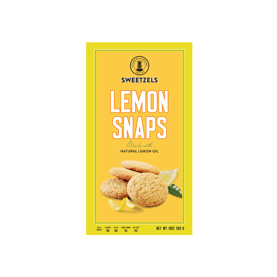 SWEETZELS LEMON SNAPS 10 OZ. — Sweetzels